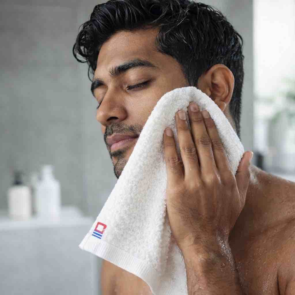 right way to use face towel