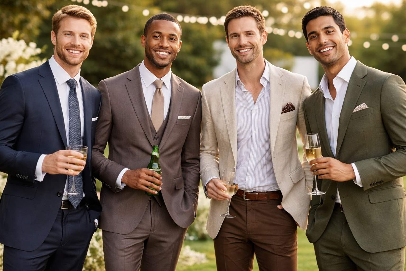 how should men dress for weddings